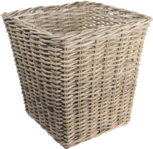 Čtvercový koš z pleteného materiálu