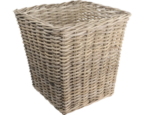 Proutěný koš kužel Leah 38 x 38 x 38 cm Čtvercový koš z pleteného materiálu