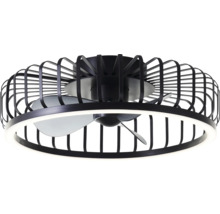 Stropní ventilátor s osvětlením a kovovou klecí