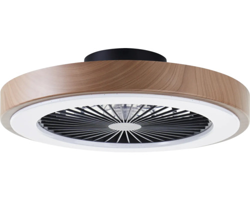 Stropní ventilátor s dřevěným vzhledem