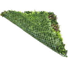 Umělá zelená rostlinná stěna s listovím