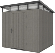 Zahradní skříň s dvoukřídlými dveřmi a světlíkem