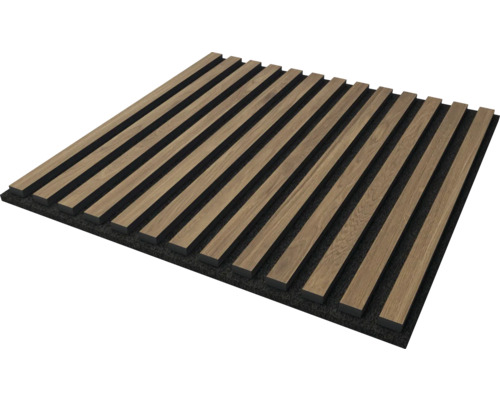 Akustický panel Sonava ořech Aarhus jednostranně laminovaný 553 x 553 x 21 mm Dřevěný panel pro dekoraci stěn