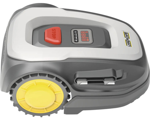 Robotická sekačka Landxcape s digitálním displejem a tlačítkem stop