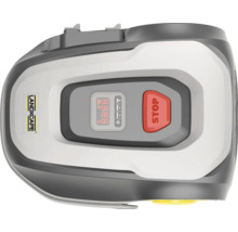 Robotická sekačka Landxcape s ovládacím panelem a tlačítkem stop