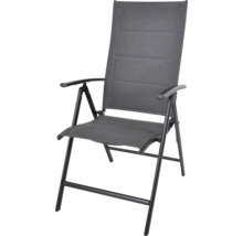 Zahradní židle z kovu s textilním potahem