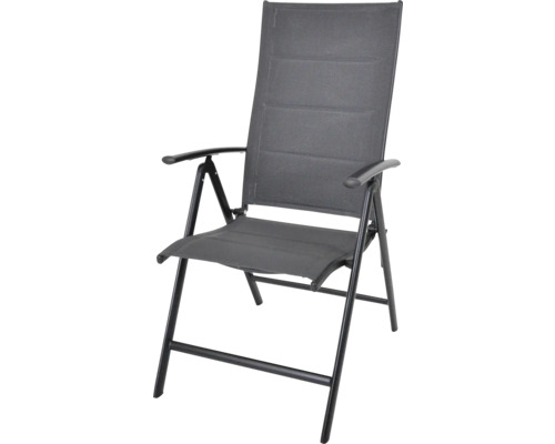 Zahradní židle z kovu s textilním potahem