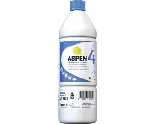 Palivo Aspen 4 pro čtyřtaktní motory v 1litrové láhvi