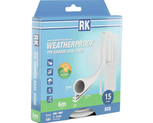Balení drážkového těsnění dveří RK TPE o délce 6 m