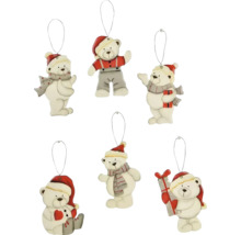 Šest medvědů jako vánoční ozdoba