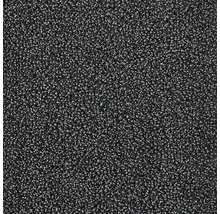 Detail šedého koberce se smyčkovou strukturou