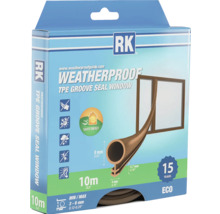 Balení těsnění drážky TPE Weatherproof pro okna, délka 10 metrů
