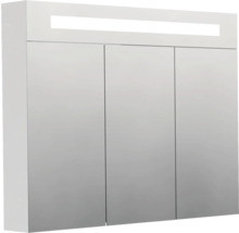Zrcadlová skříňka se třemi dvířky a osvětlením