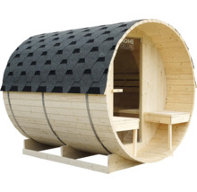 Sudová sauna se šindelovou střechou