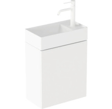 Umyvadlo se skříňkou a vodovodní baterií