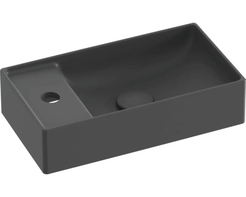 Obdélníkové keramické umyvadlo na desku