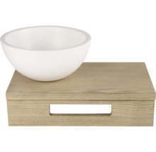 Umyvadlo na dřevěné skříňce