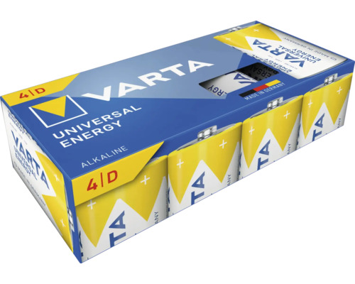Baterie Varta Universal Energy Alkaline D, balení po 4 kusech