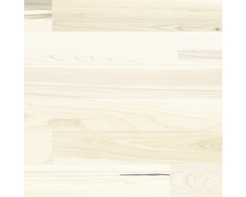 Dřevěná podlaha 14.0 jasan natur creme Světlá dřevěná podlaha s kresbou.