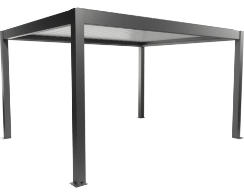 Volně stojící šedé zastřešení terasy