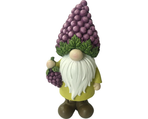 Zahradní trpaslík s hroznovou čepicí a vousy