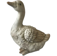 Dekorativní zahradní figurka husy z kamene