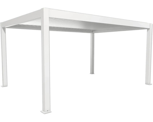 Bílá hliníková pergola do zahrady