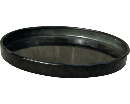 Černá miska na rostliny