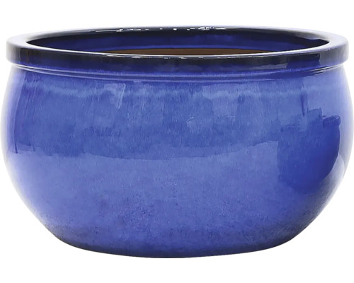 Modrý květináč pro vnitřní použití