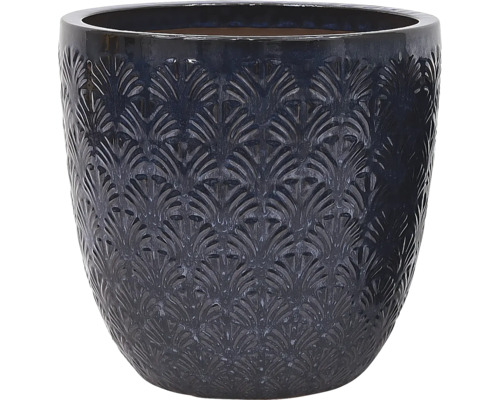 Dekorativní květináč s listovým vzorem