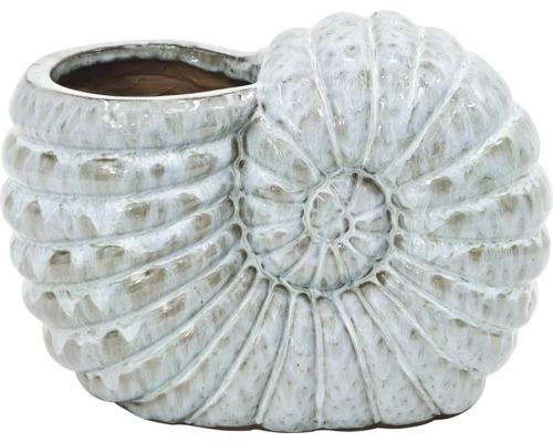 Květináč ve tvaru amonitové fosilie