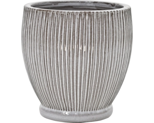 Květináč s vertikálními drážkami