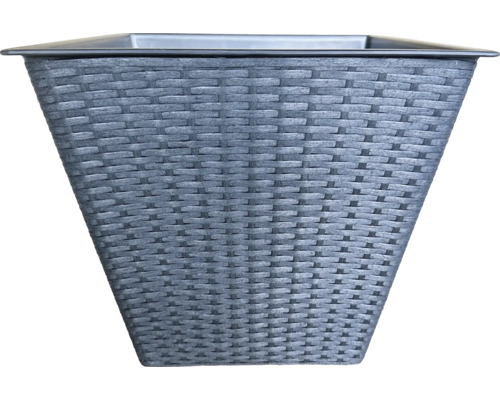 Květináč s ratanovým vzhledem