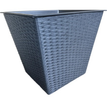 Květináč s ratanovým vzhledem