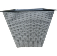 Květináč s ratanovým vzhledem