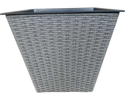Květináč s ratanovým vzhledem