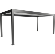 Volně stojící pergola se stabilními sloupky a střechou