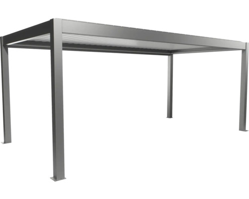 Volně stojící kovové zastřešení terasy se střechou