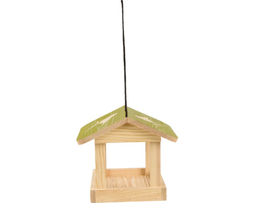 Dřevěný krmítko pro ptáky se závěsem