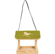 Dřevěné krmítko pro ptáky se závěsem