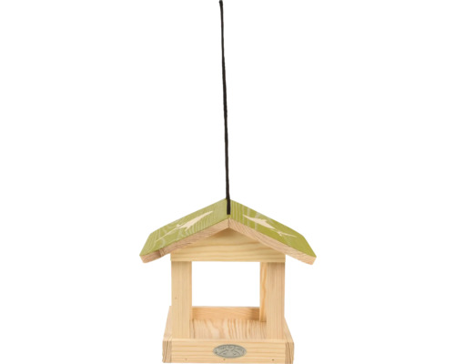 Dřevěný krmítko pro ptáky se závěsnou šňůrou