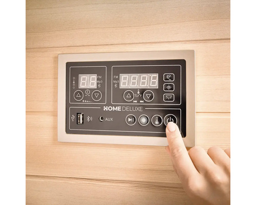 Ovládací panel sauny Home Deluxe s digitálním displejem a ovládacími prvky