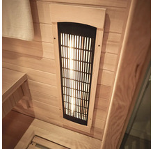 Detail infra zářiče v sauně