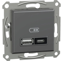 USB nástěnná zásuvka s USB-A a USB-C porty