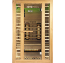 Sauna s infračervenými zářiči a skleněnými dveřmi