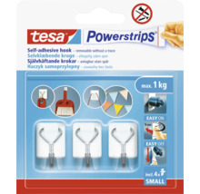 Samolepicí háček Tesa Powerstrips, odnímatelný beze stopy, včetně čtyř malých Powerstrips