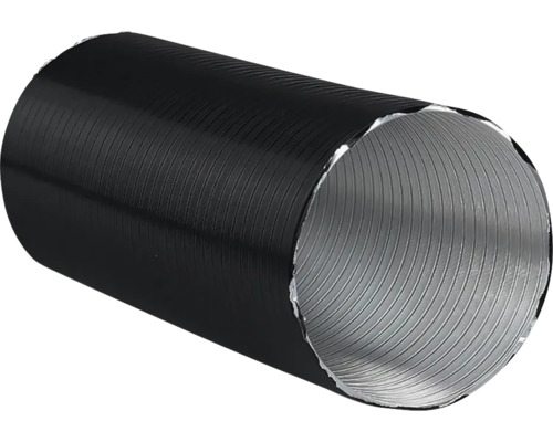 Flexi hadice Haas & Sohn pro CPV 80/3 m černá Ohebná ventilační hadice z hliníku a plastu