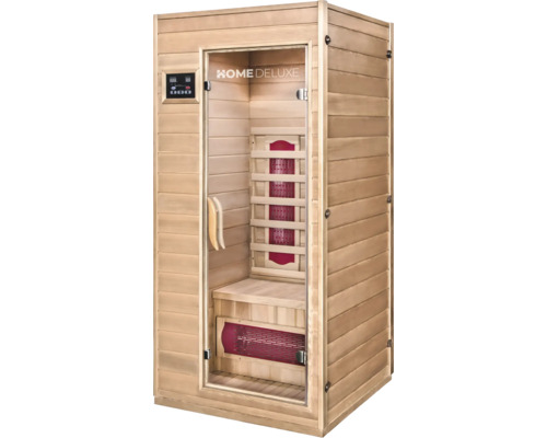 Infrasauna Home Deluxe ze dřeva se skleněnými dveřmi