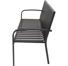 Kovová zahradní lavice s područkami