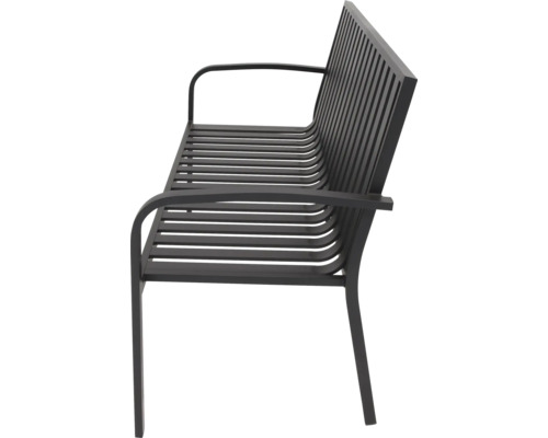 Kovová zahradní lavice s područkami